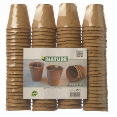 Nature peat pot round 6cm 96x 9.25
